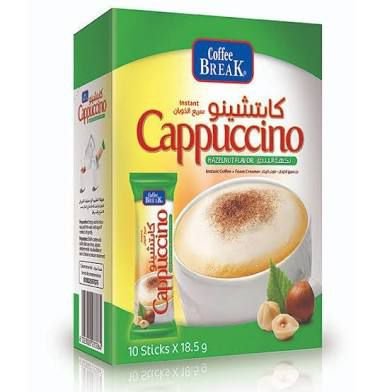 CAPPUCCINO HAZELNUT 20*10STICKS*18.5G